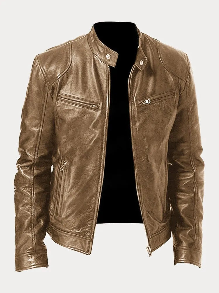 Jerald | Casual leather jacket