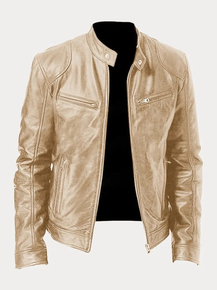 Jerald | Casual leather jacket