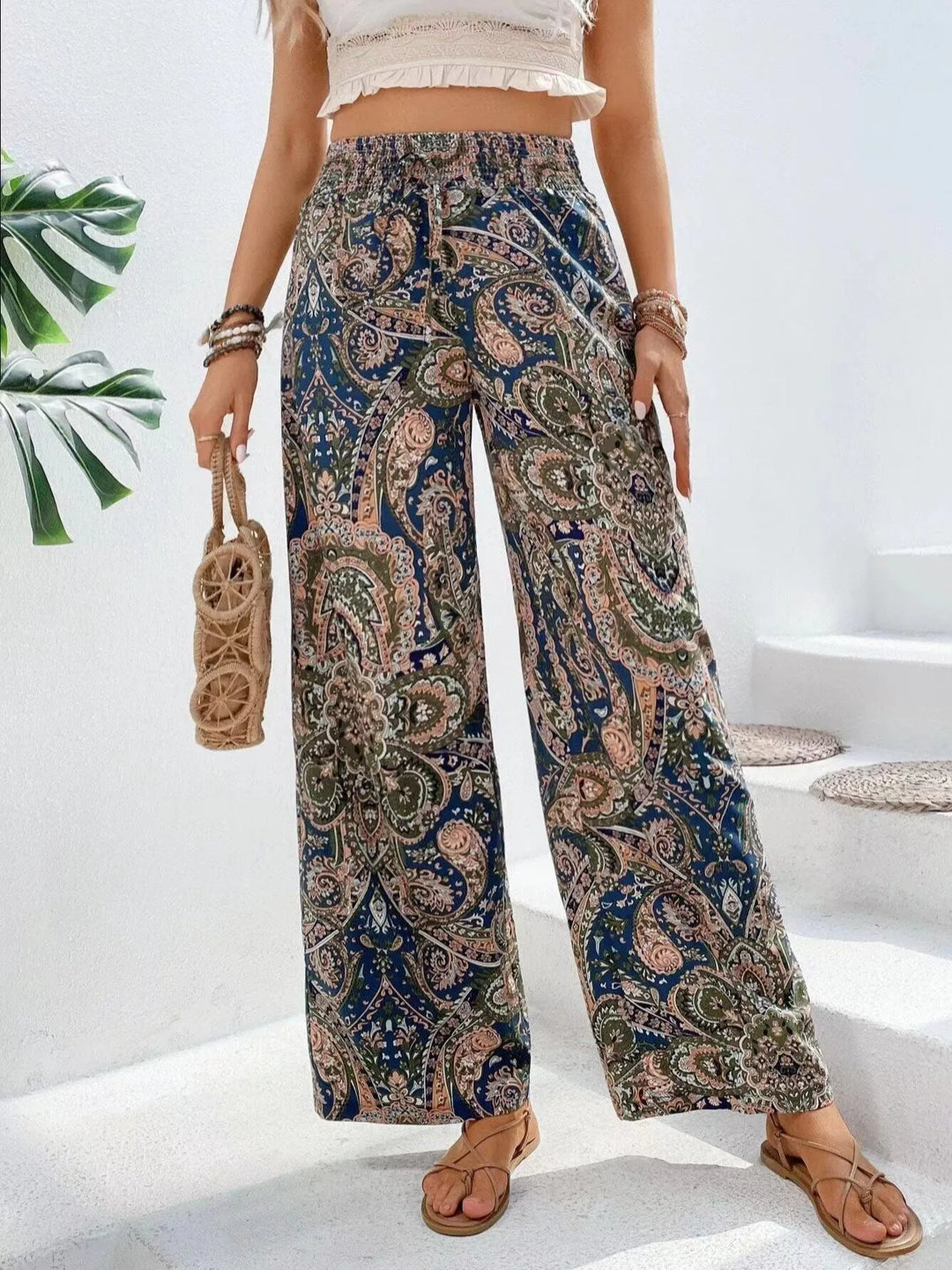 Analyn | Bohemian Wide-Leg Trousers