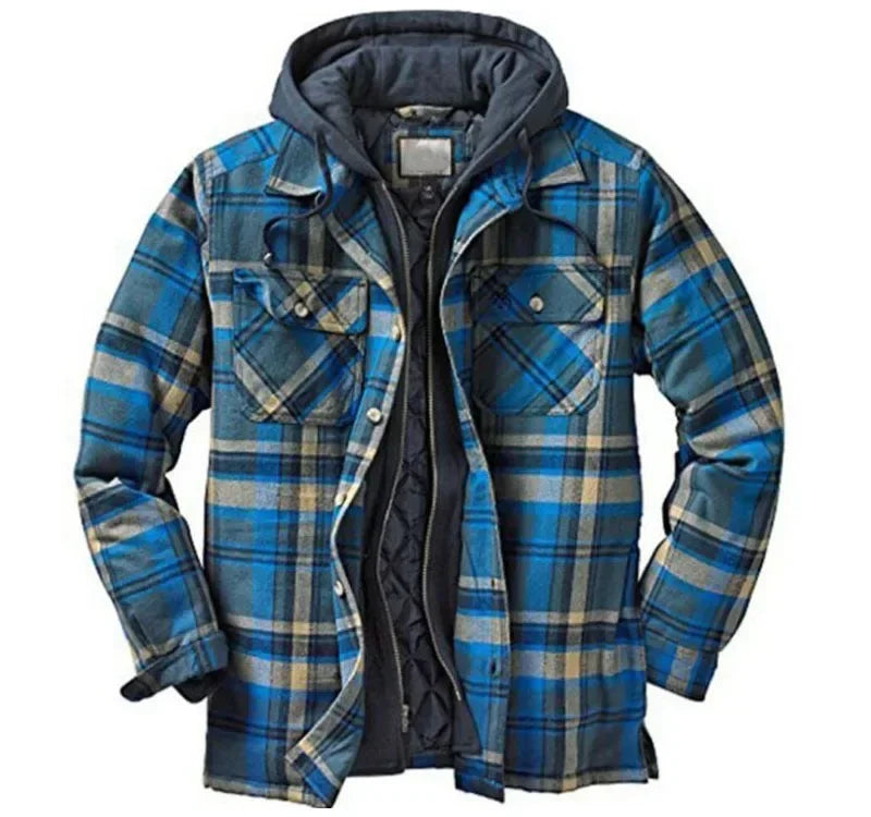 Miles | Plaid Winter Jacket with Hood