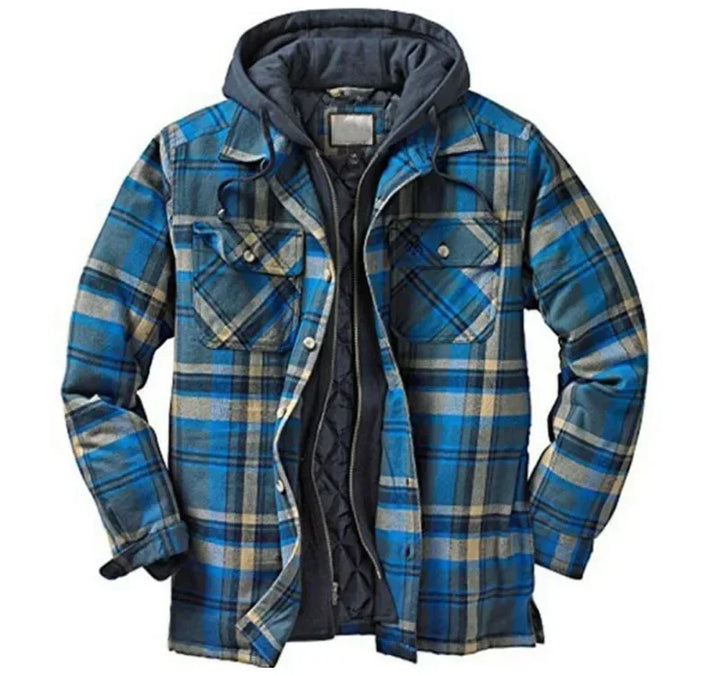 Miles | Plaid Winter Jacket with Hood