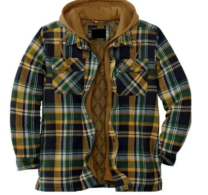 Miles | Plaid Winter Jacket with Hood