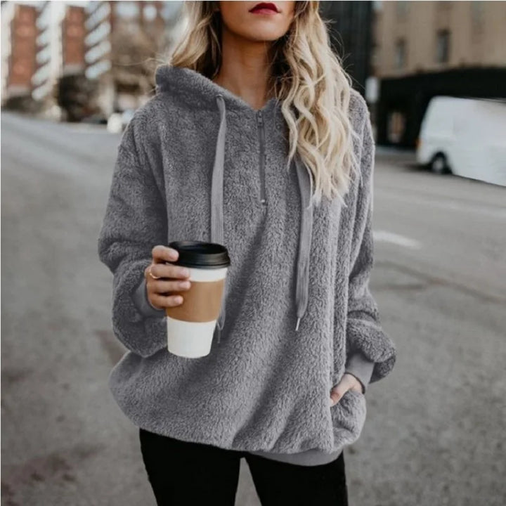 Opal | Stylish Long Sleeve Hooded Coat