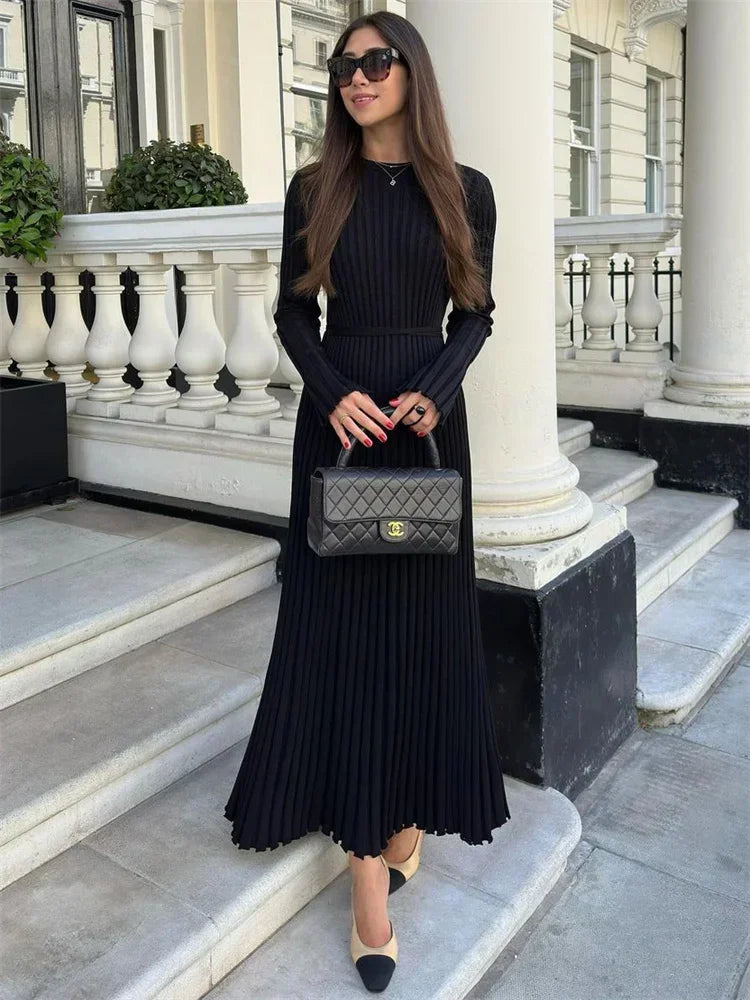 Caroline | Ribbed Maxi Dress