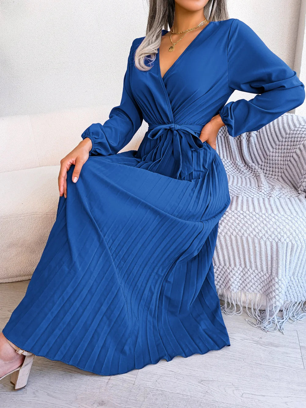 Marisol | Stylish Pleated Maxi Dress