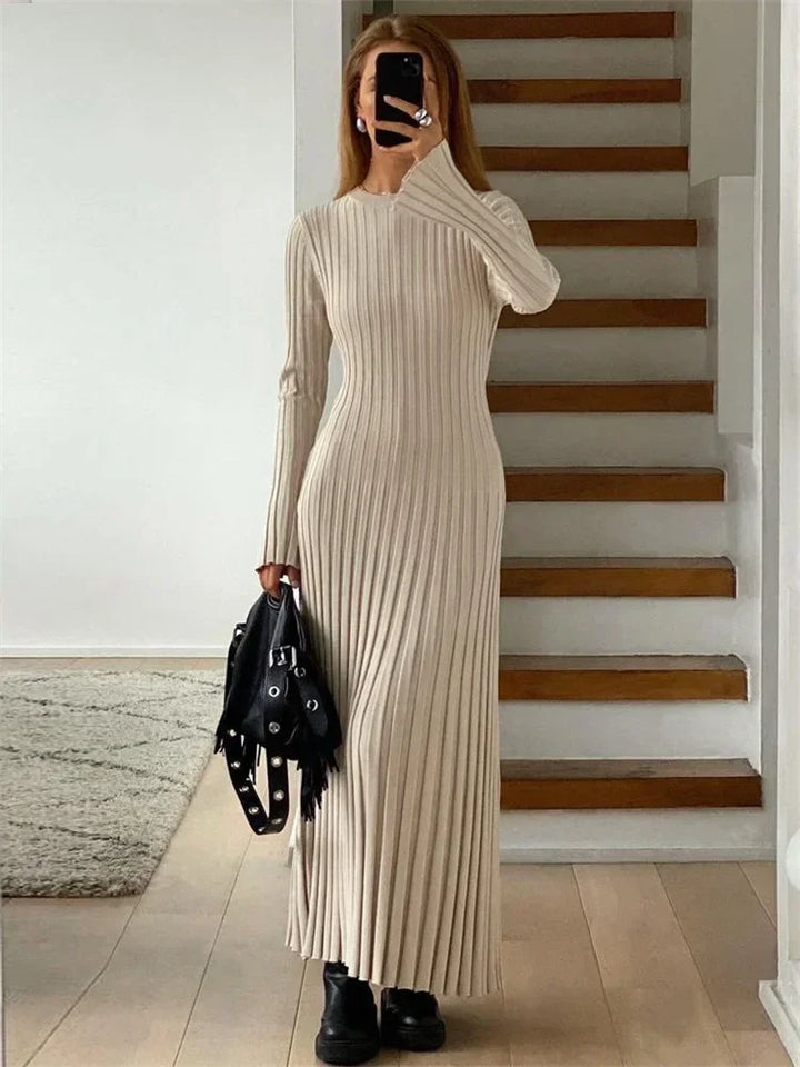 Caroline | Ribbed Maxi Dress