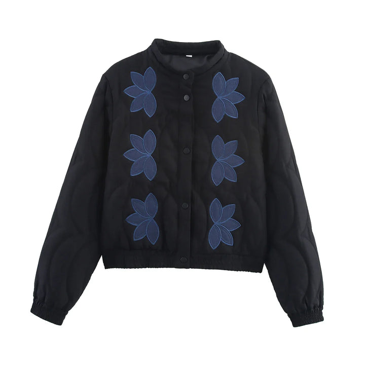 Evangeline | Quilted Embroidered Short Jacket