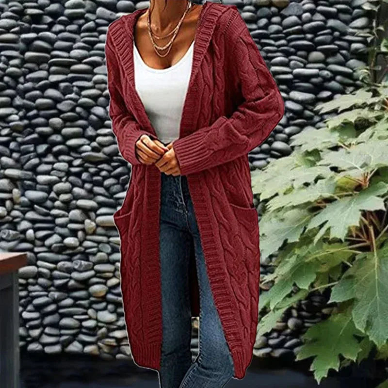 Ruby | Long knitted cardigan of high quality