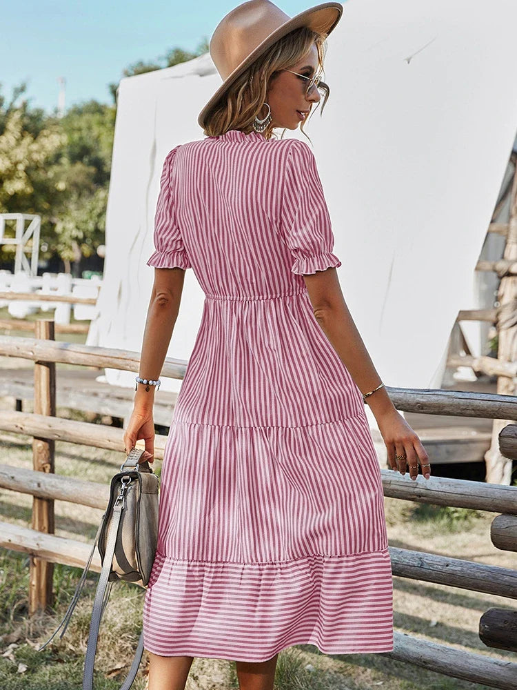 Laureen | Charming Striped Dress