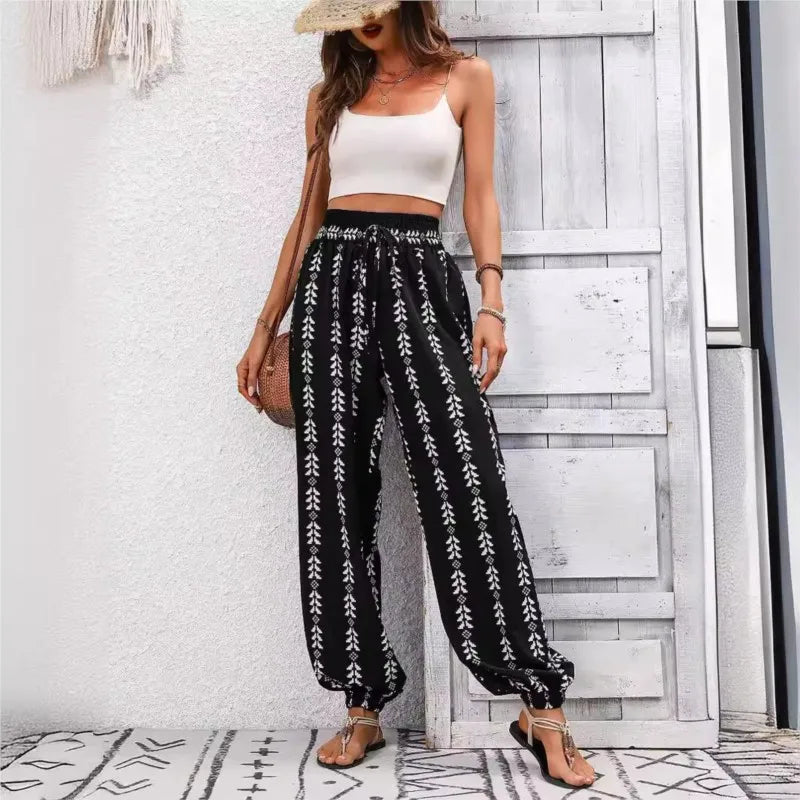 Iris | High Waist Boho Trousers