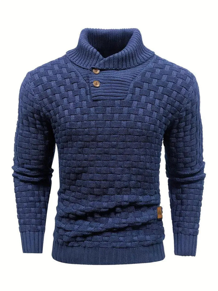 Keith | Premium Button-Up Turtleneck Sweater