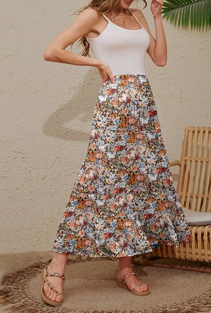 Anka | Colourful Maxi Skirt