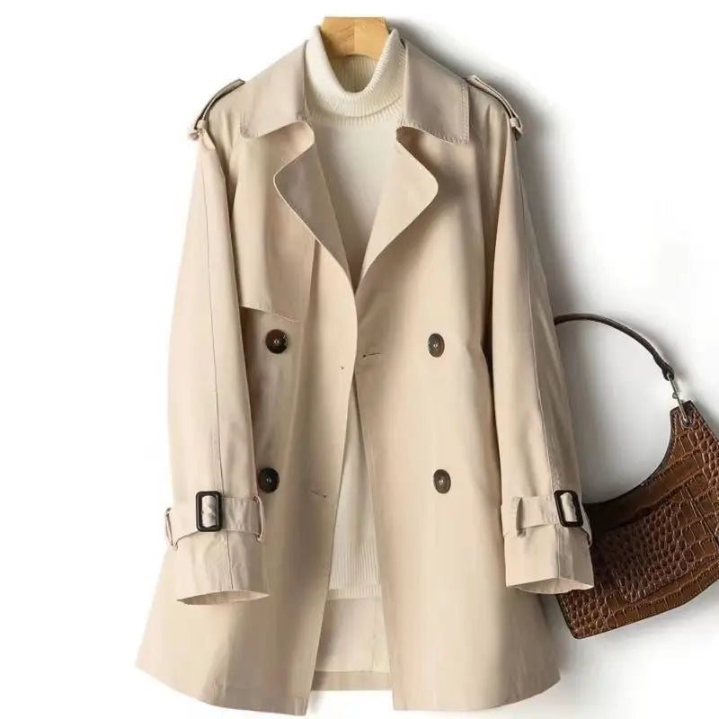 Pia | Elegant Short Trench Coat