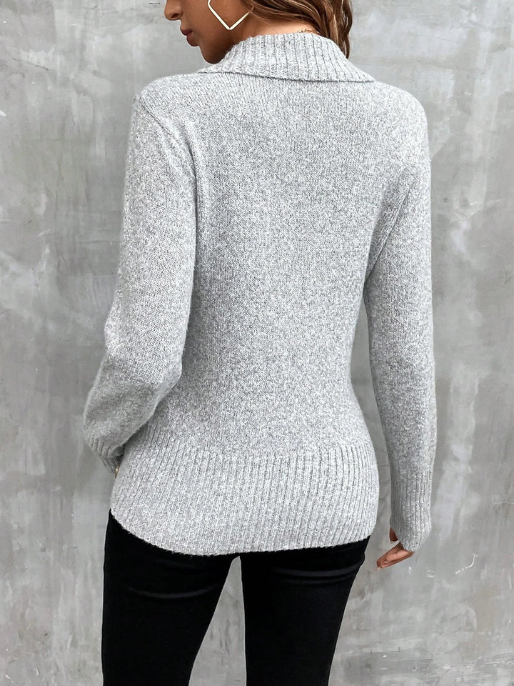 Chiara | Wrap-up Knitted Sweater
