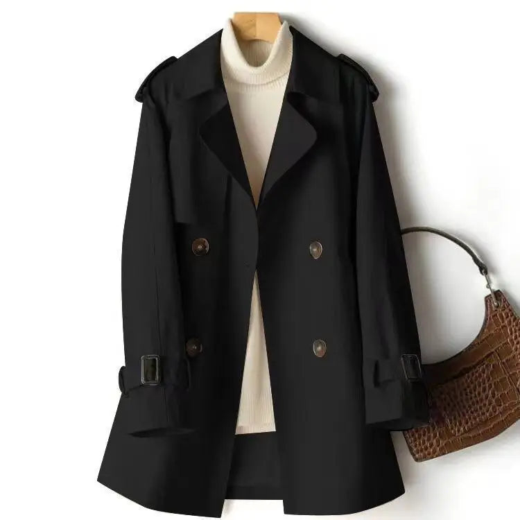Pia | Elegant Short Trench Coat