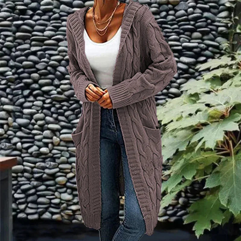 Ruby | Long knitted cardigan of high quality