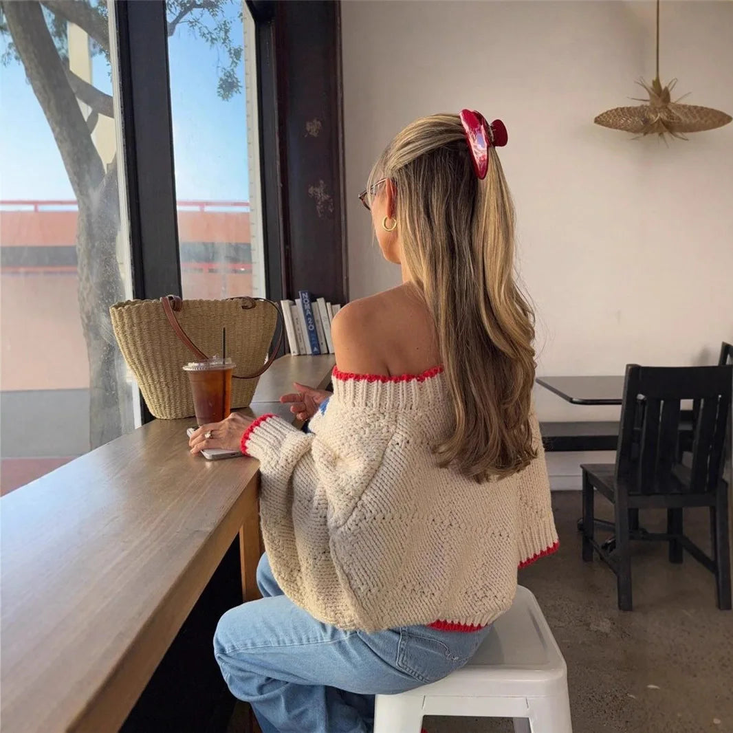 Harper | Oversized Fish Print Sweater