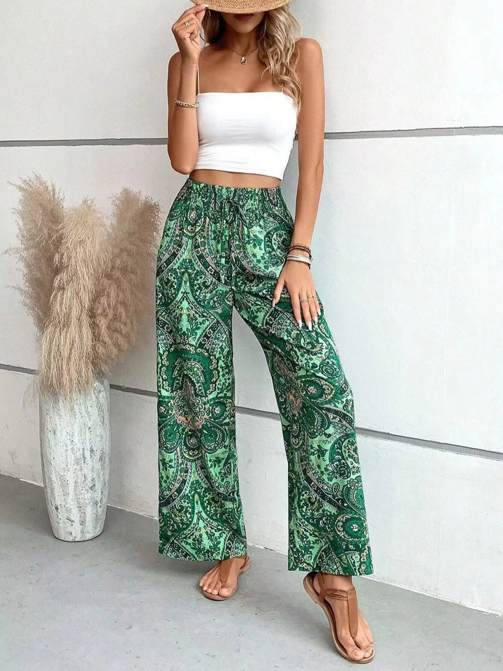 Analyn | Bohemian Wide-Leg Trousers