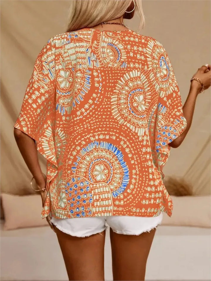Ellaine | Boho blouse with vibrant print