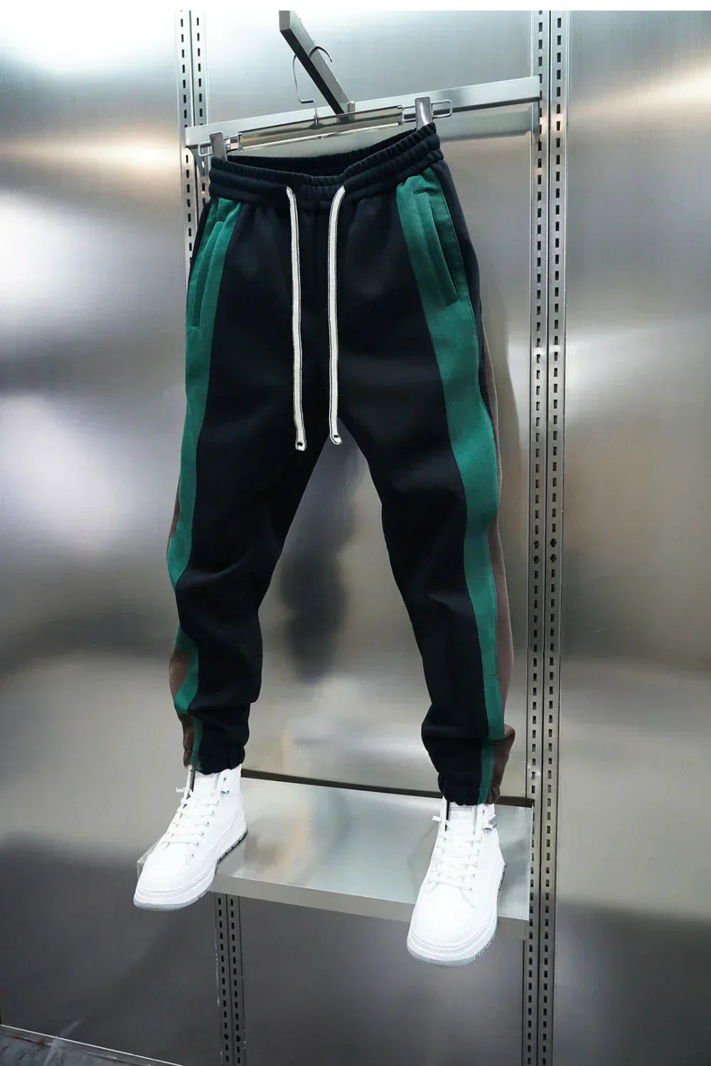 Miguel | Trendy contrast stripe trousers