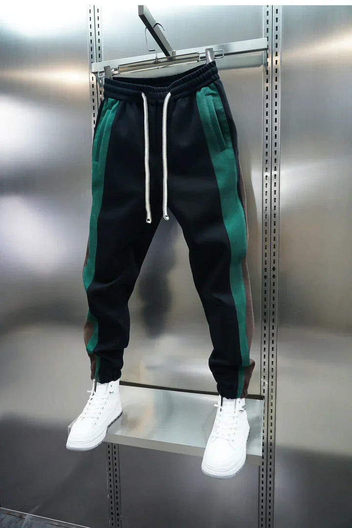 Miguel | Trendy contrast stripe trousers