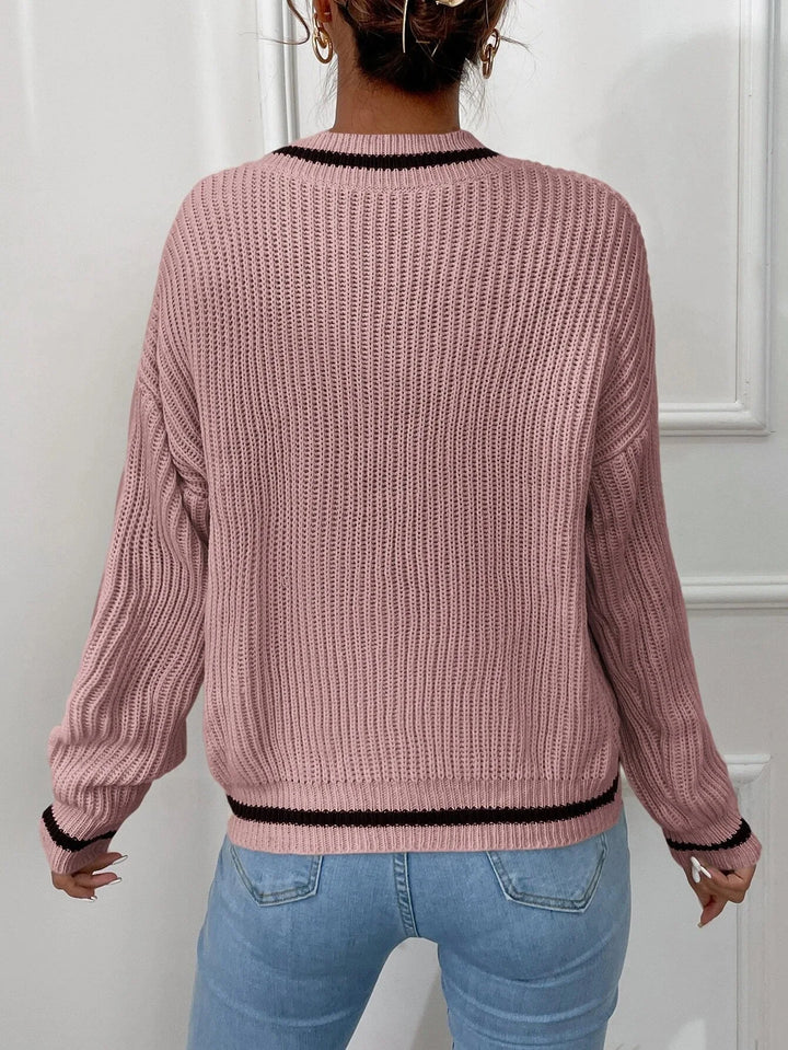 Marina | Striped Waffle Knit Jumper