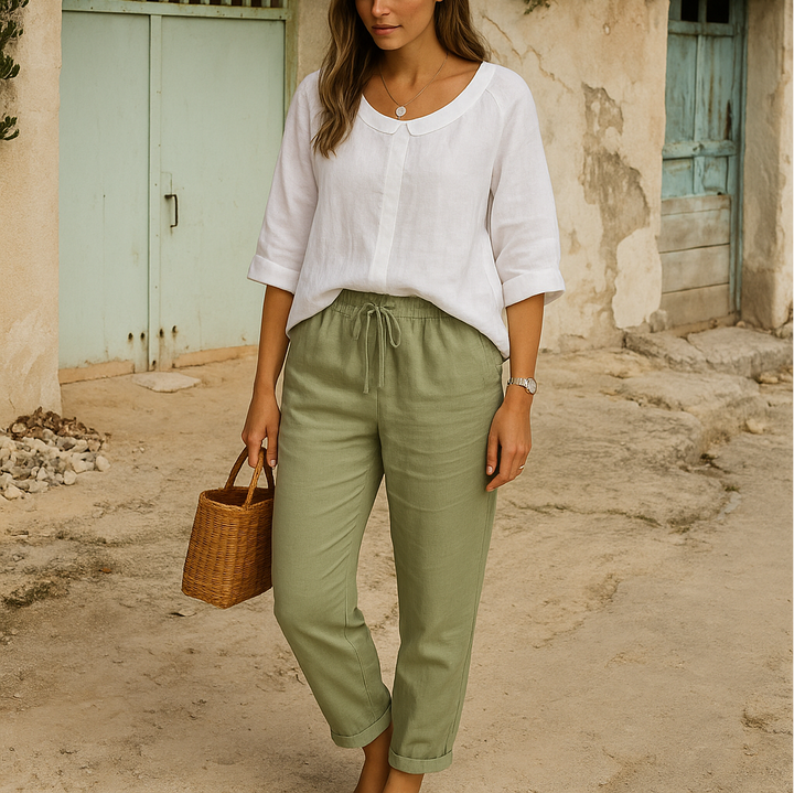 Eloise | Summer Trousers with Linen
