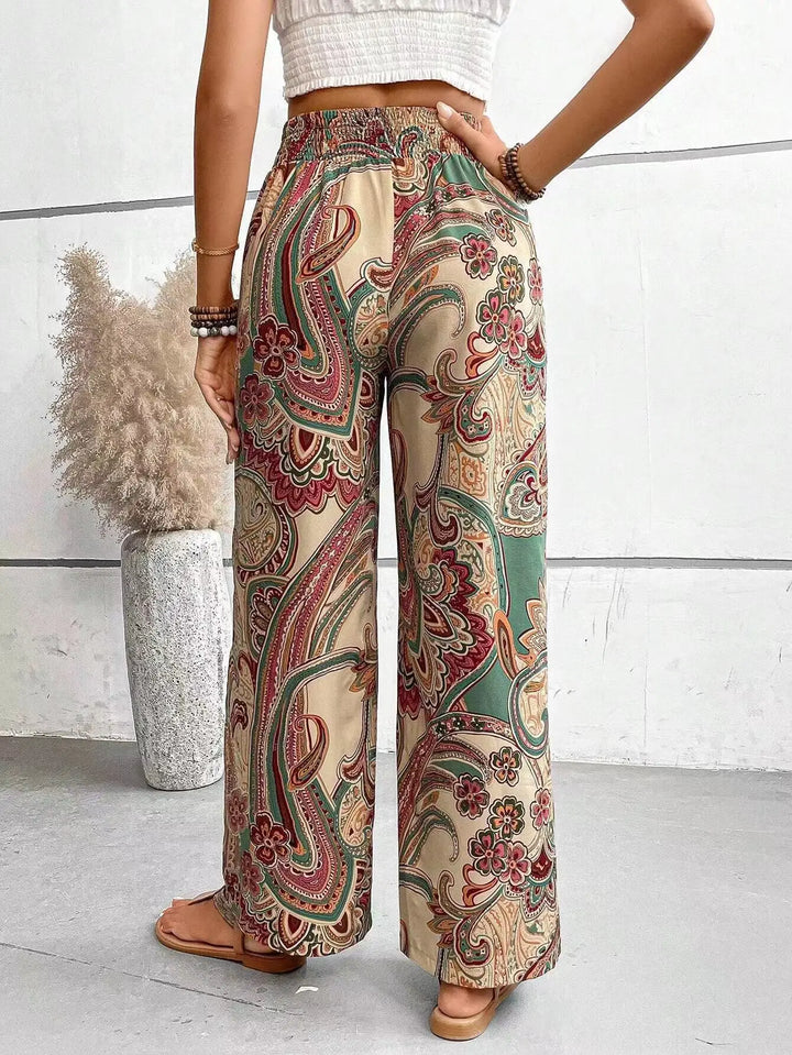 Analyn | Bohemian Wide-Leg Trousers