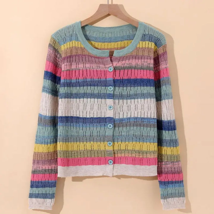 Myrna | Vintage Inspired Striped Cardigan