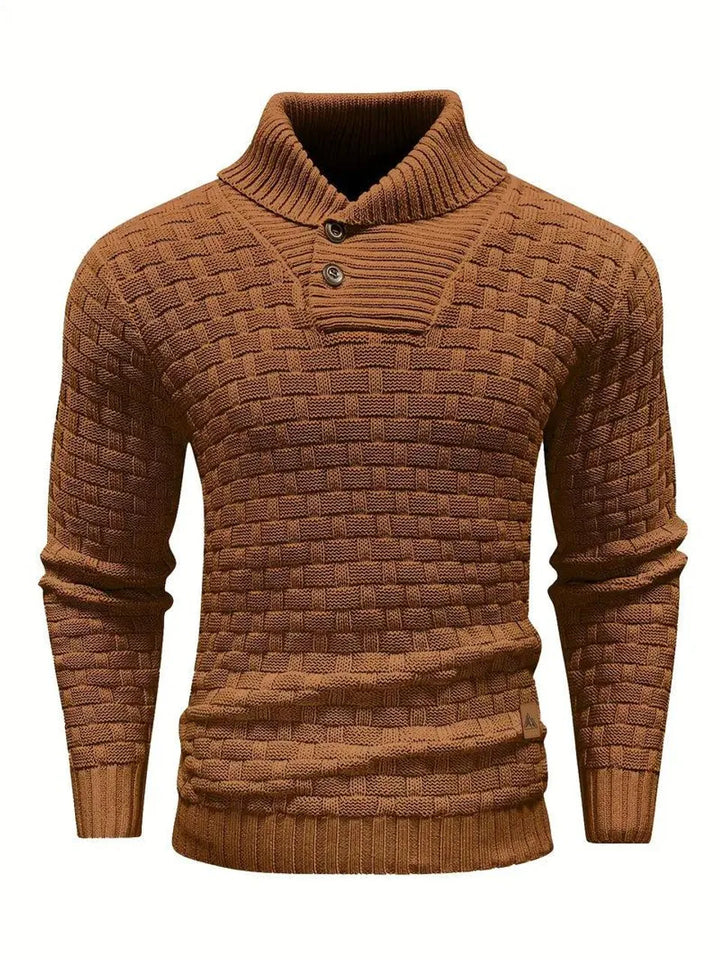 Keith | Premium Button-Up Turtleneck Sweater