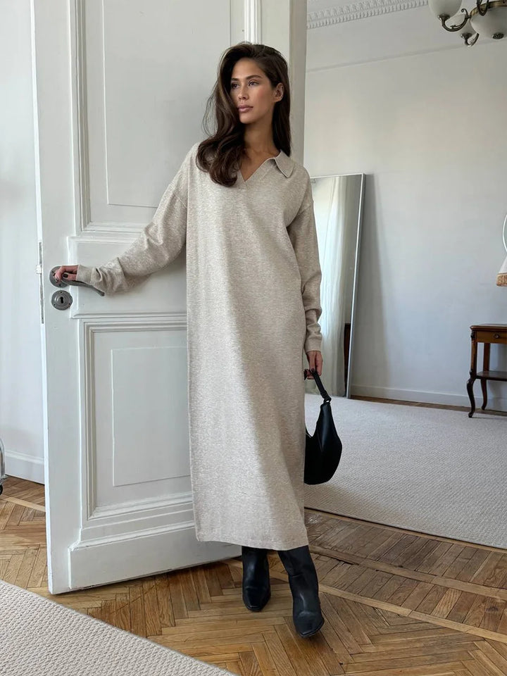 Marcella | Elegant Long Sleeve Winter Dress