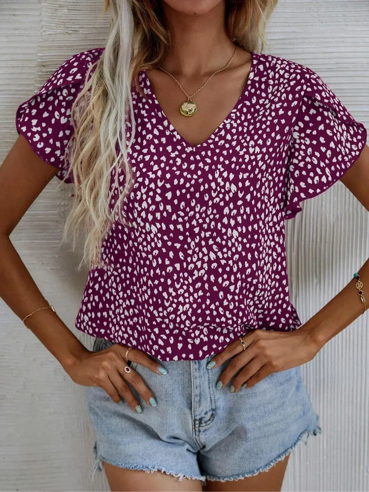 Cassidy | Chic blouse with abstract print