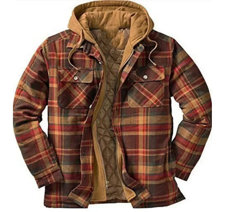 Miles | Plaid Winter Jacket with Hood
