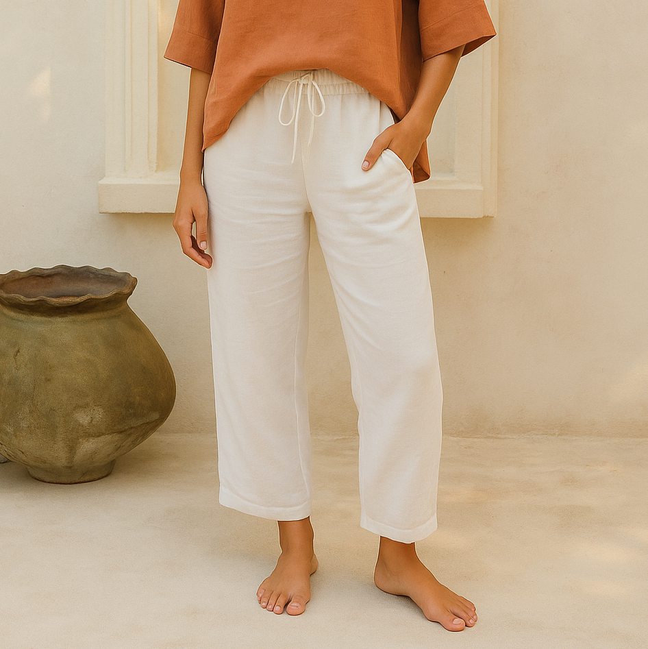 Eloise | Summer Trousers with Linen