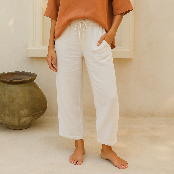 Eloise | Summer Trousers with Linen