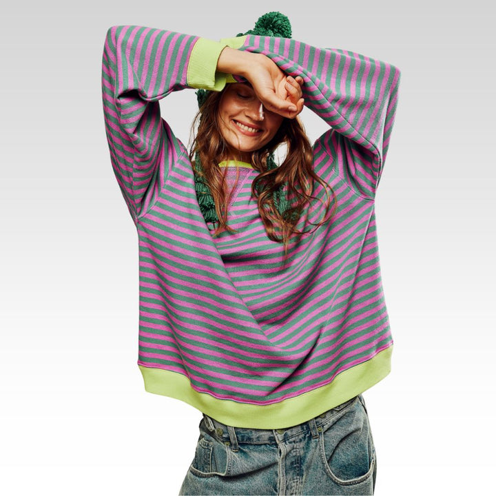 Mana | Striped Oversized Jumper