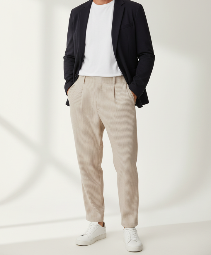 Filip | Comfortable Ribbed Trousers