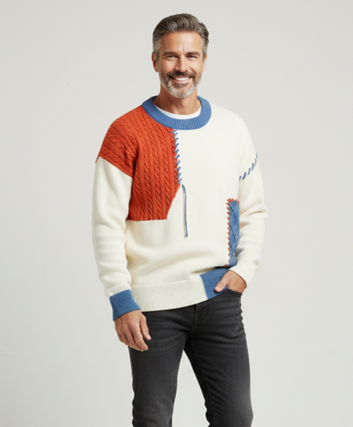 Hugo | Trendy Patchwork Sweater