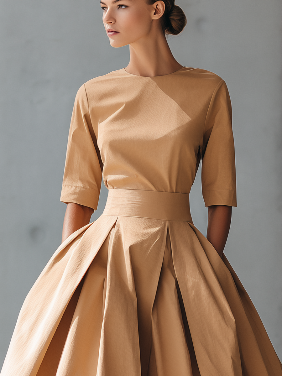 Maxine | Luxurious Pleated Maxi Dress