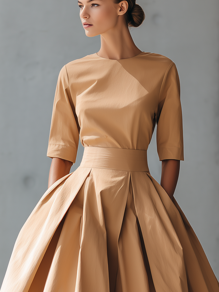 Maxine | Luxurious Pleated Maxi Dress