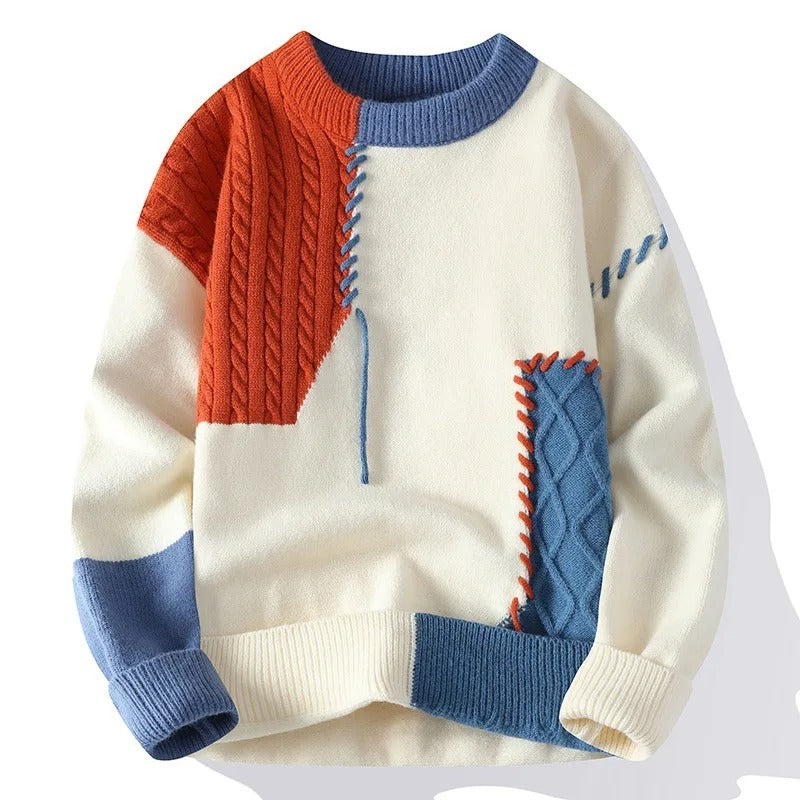 Hugo | Trendy Patchwork Sweater