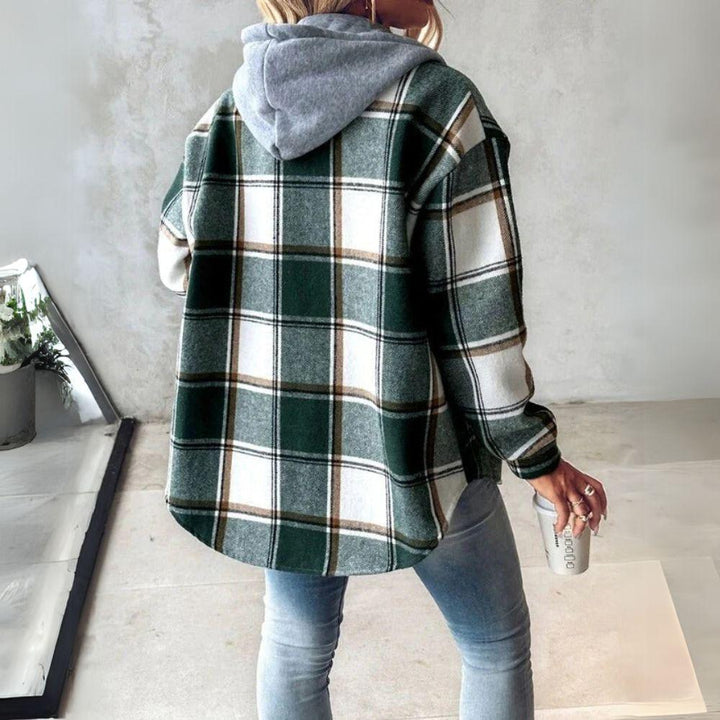 Camilla | Checked Jacket with Hood