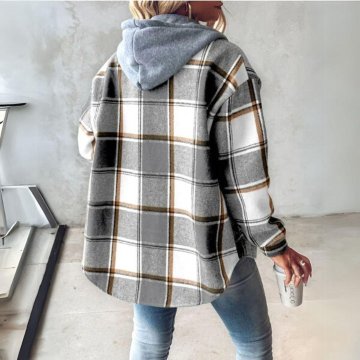 Camilla | Checked Jacket with Hood