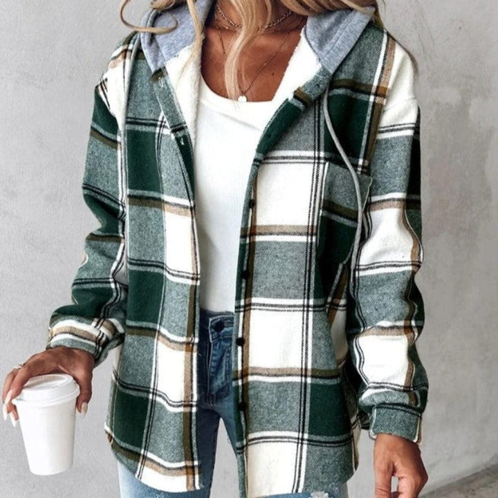 Camilla | Checked Jacket with Hood