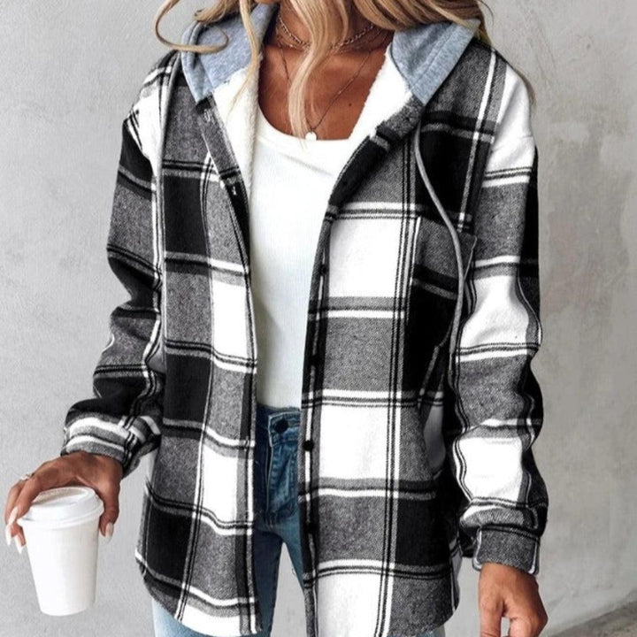 Camilla | Checked Jacket with Hood