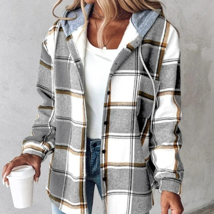 Camilla | Checked Jacket with Hood
