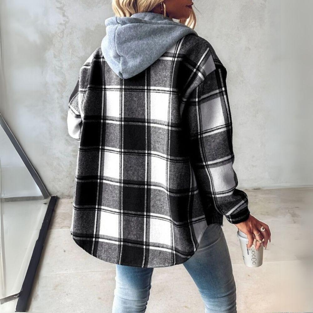 Camilla | Checked Jacket with Hood