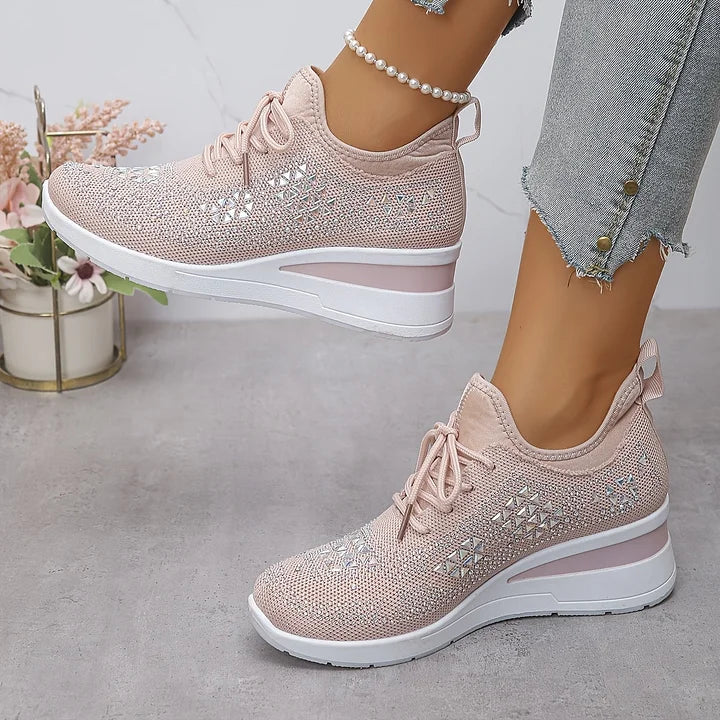 Giselle – Orthopaedic Sneakers with Sparkling Rhinestones