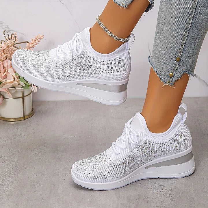 Giselle – Orthopaedic Sneakers with Sparkling Rhinestones