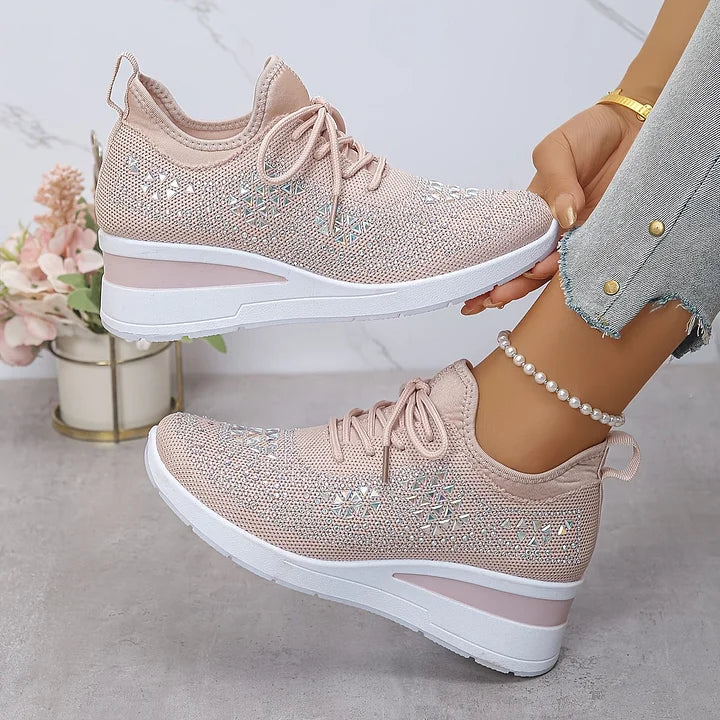 Giselle – Orthopaedic Sneakers with Sparkling Rhinestones